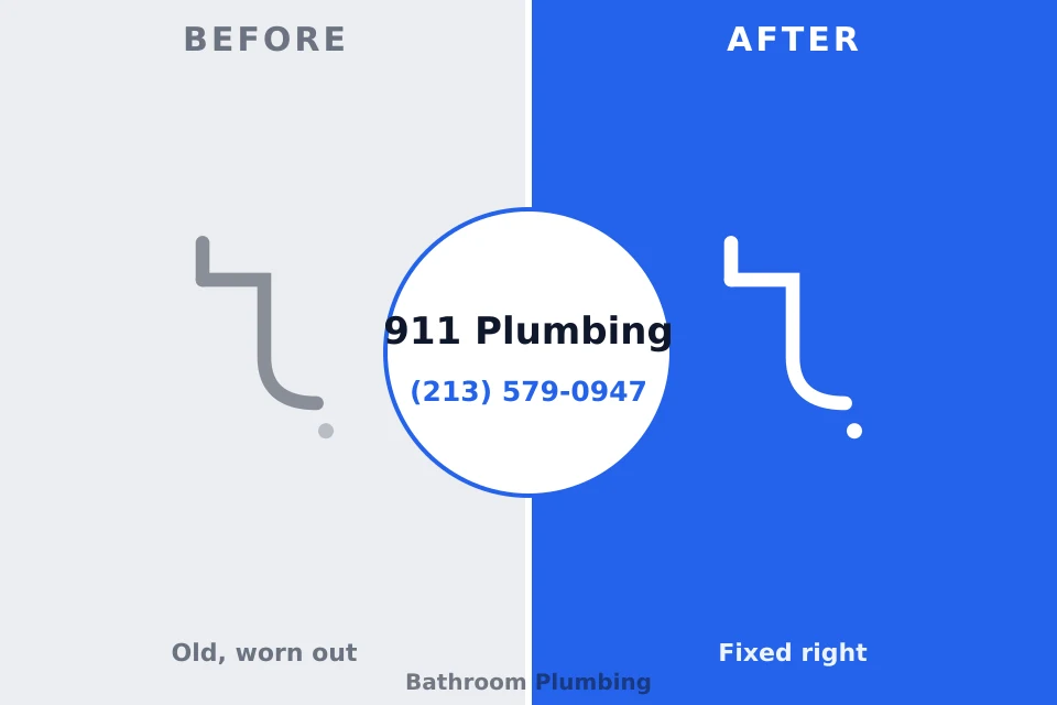 Before and after: plumbing repair Avonmore, PA